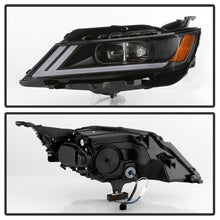 Load image into Gallery viewer, xTune 14-18 Chevy Impala (Excl Limited) DRL Halogen Proj Headlights - Blk (PRO-JH-CIM15-LB-BK)
