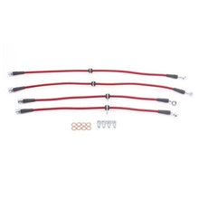 Load image into Gallery viewer, Power Stop 10-15 Chevrolet Camaro Front &amp; Rear SS Braided Brake Hose Kit
