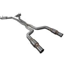 Load image into Gallery viewer, Kooks 10-15 Chevy Camaro SS/ZL1/1LE w/o Ground Effects 3in Green Catted Exhaust w/ X-Pipe
