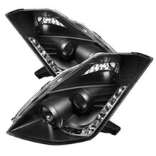 Load image into Gallery viewer, Spyder Nissan 350Z 06-08 Projector Headlights Xenon/HID Model- DRL Blk PRO-YD-N350Z06-HID-DRL-BK
