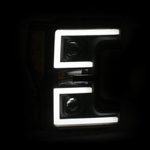 Load image into Gallery viewer, ANZO LED Headlights 17-18 Ford F-250 Super Duty Plank-Style L.E.D. Headlight Black (Pair)
