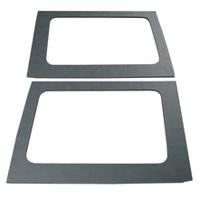 Load image into Gallery viewer, DEI 11-18 Jeep Wrangler JK 4-Door Boom Mat Rear Side Window Trim - 2 Piece - Gray Leather Look

