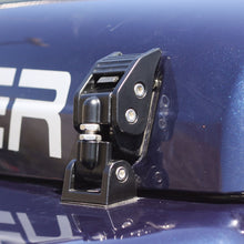 Load image into Gallery viewer, Rugged Ridge 97-06 Jeep Wrangler TJ Black Aluminum Hood Catches
