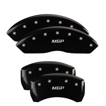 Load image into Gallery viewer, MGP 4 Caliper Covers Engraved Front Lincoln Engraved Rear MKX Black finish silver ch

