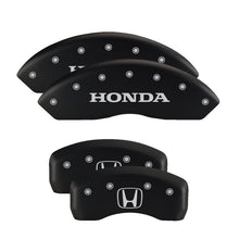 Load image into Gallery viewer, MGP 4 Caliper Covers Engraved Front &amp; Rear i-Vtec Black finish silver ch
