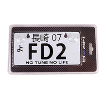 Load image into Gallery viewer, NRG Mini JDM Style Aluminum License Plate (Suction-Cup Fit/Universal) - FD2
