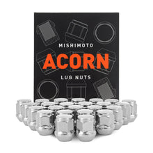 Load image into Gallery viewer, Mishimoto Steel Acorn Lug Nuts M12 x 1.5 - 24pc Set - Chrome
