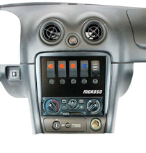 Load image into Gallery viewer, Moroso 99-04 Mazda Miata NB Radio Pocket Block Off Plate With Switches
