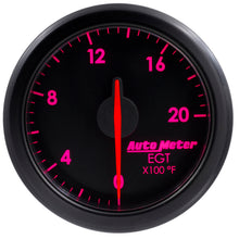 Load image into Gallery viewer, Autometer Airdrive 2-1/16in EGT Gauge 0-2000 Degrees F - Black
