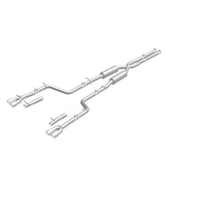 Load image into Gallery viewer, MagnaFlow Cat-Back, SS, 2.5in, Quad Split Rear 3.5in Tip 2015 Dodge Challenger 3.6L V6

