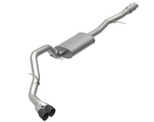 Load image into Gallery viewer, Kooks 2019+ GM 1500 Series Truck 6.2L CC w/ Short Box OEM x 3-1/2in SS Catback Exhaust w/Black Tips
