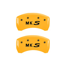 Load image into Gallery viewer, MGP 4 Caliper Covers Engraved Front &amp; Rear MGP Black finish silver ch
