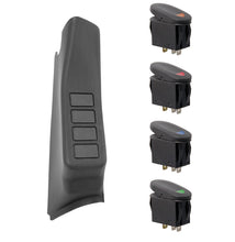 Load image into Gallery viewer, Rugged Ridge A-Pillar 4 Switch Pod Black RHD 11-18 Jeep Wrangler JK
