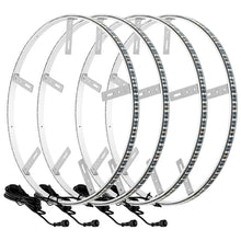 Load image into Gallery viewer, Oracle LED Illuminated Wheel Rings - Double LED - Red
