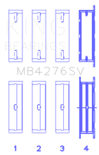Load image into Gallery viewer, King Ford 276DT/D17TED4/AJD 2.7L V6 (Size +0.10) Main Bearing Set
