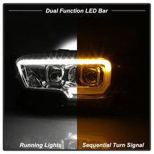 Load image into Gallery viewer, xTune 16-18 Toyota Tacoma SR/SR5 DRL Proj Headlights w/Turn Signal - Chrm (PRO-JH-TTA16-SR-C)
