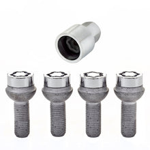 Load image into Gallery viewer, McGard Wheel Lock Bolt Set - 4pk. (Radius Seat) M12X1.5 / 17mm Hex / 27.9mm Shank Length - Chrome
