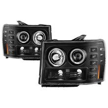 Load image into Gallery viewer, Spyder GMC Sierra 1500/GMC Sierra Denali 08-13 Projector LED Halo- LED All Blk PRO-YD-GS07-HL-BKV2
