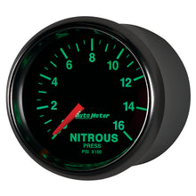 Load image into Gallery viewer, Autometer GS 2 1/16in. 1600PSI Nitrous Fuel Pressure Gauge
