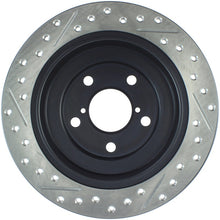 Load image into Gallery viewer, StopTech 05-06 Saab 9-2X AWD / 02-05 Impreza WRX / 02 WRX STi Slotted &amp; Drilled Left Rear Rotor

