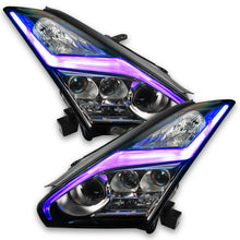 Load image into Gallery viewer, Oracle 15-21 Nissan GT-R RGB+W Lightning Bolt Headlight DRL Upgrade Kit ColorSHIFT w/ BC1 Controller
