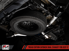Load image into Gallery viewer, AWE Tuning 2020+ Jeep Gladiator 3.6L Trail-to-Tread (Single-Side) Conversion Kit w/Diamond Blk Tip
