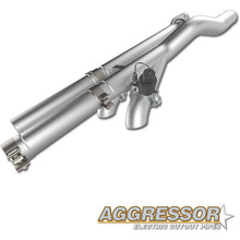 Load image into Gallery viewer, QTP 17-18 Ford Raptor EC/CC 2.5in 304SS Aggressor Cutout Dual Mid Pipes
