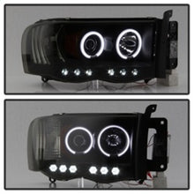 Load image into Gallery viewer, Spyder Dodge Ram 1500 02-05 03-05 Projector Headlights CCFL Halo LED Blk Smke PRO-YD-DR02-CCFL-BSM
