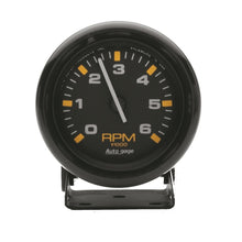 Load image into Gallery viewer, Autometer Autogage 2-3/4in Black 6,000 RPM Pedestal Mount Mini Tachometer
