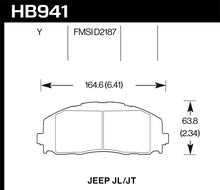 Load image into Gallery viewer, Hawk 2018 Jeep Wrangler Rubicon LTS Street Front Brake Pads

