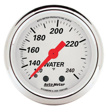 Load image into Gallery viewer, AutoMeter Gauge Water Temp 2-1/16in. 120-240 Deg. F Mech Arctic White
