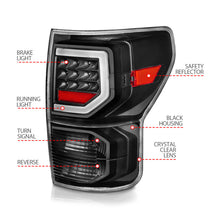 Load image into Gallery viewer, Anzo 07-11 Toyota Tundra Full LED Tailights Black Housing Clear Lens G2 (w/C Light Bars)
