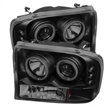 Load image into Gallery viewer, Spyder Ford F250 Super Duty 99-04 Projector V 2 CCFL Halo LED Blk Smke PRO-YD-FF25099-1P-G2-CCFL-BSM

