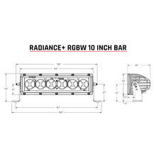 Load image into Gallery viewer, Rigid Industries Radiance+ 10in. RGBW Light Bar

