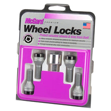 Load image into Gallery viewer, McGard Wheel Lock Bolt Set - 4pk. (Cone Seat) M14X1.5 / 17mm Hex / 31.0mm Shank Length - Black
