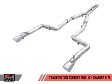 Load image into Gallery viewer, AWE Tuning 2017+ Dodge Charger 5.7L Track Edition Exhaust - Diamond Black Tips
