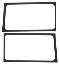 Load image into Gallery viewer, DEI 18-23 Jeep Wrangler JL 2-Door Boom Mat Rear Side Window Trim - 2 Piece - Black Leather Look

