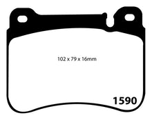 Load image into Gallery viewer, EBC 05-07 Mercedes-Benz C230 (W203) 2.5 Sport Sedan Yellowstuff Front Brake Pads

