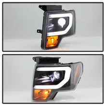 Load image into Gallery viewer, Spyder Ford F150 13-14 Xenon Model Only Light Bar Projector Headlights Black PRO-YD-FF15013PL-BK
