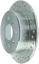 Load image into Gallery viewer, StopTech Select Sport 92-00 Honda Civic Drilled/Slotted Vented 1-Piece Rear Driver Side Brake Rotor
