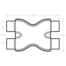 Load image into Gallery viewer, MagnaFlow Smooth Trans X 2.25/2.25 X 12 SS
