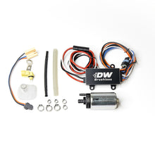 Load image into Gallery viewer, DeatschWerks DW440 440lph Brushless Fuel Pump w/ PWM Controller &amp; Install Kit 2015+ Ford Mustang GT
