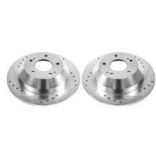 Load image into Gallery viewer, Power Stop 10-18 Hyundai Santa Fe Rear Evolution Drilled &amp; Slotted Rotors - Pair
