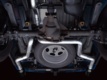 Load image into Gallery viewer, AWE 0FG 21+ Ford F150 Dual Split Rear Cat-Back Exhaust- 5in Diamond Black Tips
