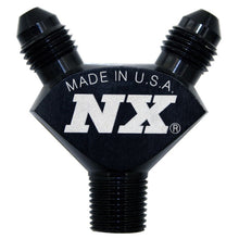 Load image into Gallery viewer, Nitrous Express 1/8NPT x 3AN x 3AN Billet Pure-Flo Y Fitting - Black

