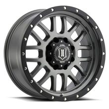Load image into Gallery viewer, ICON Alpha 20x9 8x6.5 19mm Offset 5.75in BS 125.2mm Bore Gun Metal Wheel
