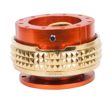 Load image into Gallery viewer, NRG Quick Release Kit - Pyramid Edition - Orange Body / Chrome Gold Pyramid Ring
