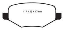 Load image into Gallery viewer, EBC 11-14 Ford Edge 2.0 Turbo Redstuff Rear Brake Pads
