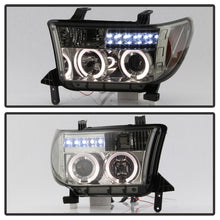 Load image into Gallery viewer, Spyder Toyota Tundra 07-13 Projector Headlights LED Halo LED Smke PRO-YD-TTU07-HL-SM
