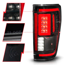 Load image into Gallery viewer, ANZO 21-23 Ford F-150 LED Taillights Seq. Signal w/BLIS Cover - Black Housing
